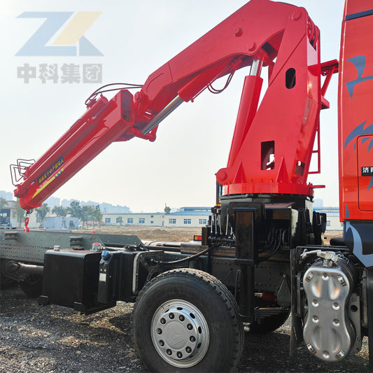 10-ton folding boom crane