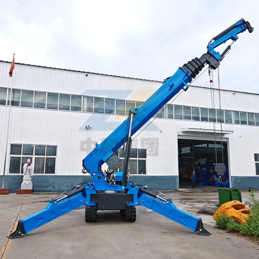 12-ton crawler spider crane