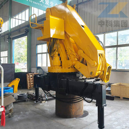 6.3-ton folding boom crane