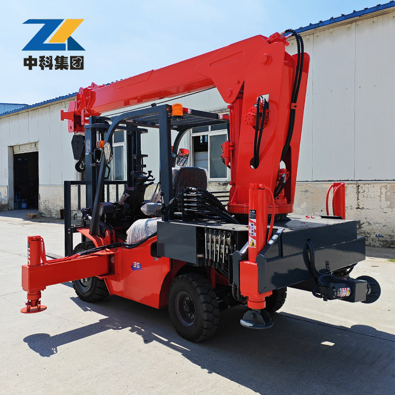 3.5-ton off-road forklift crane