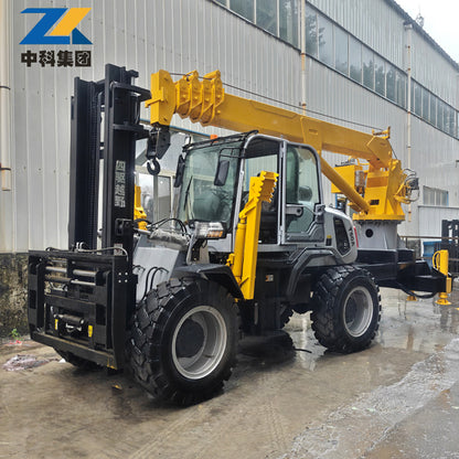 6-ton off-road forklift crane