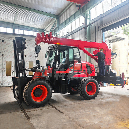 8-ton off-road forklift crane