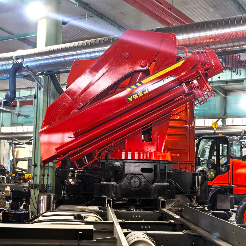 10-ton folding boom crane