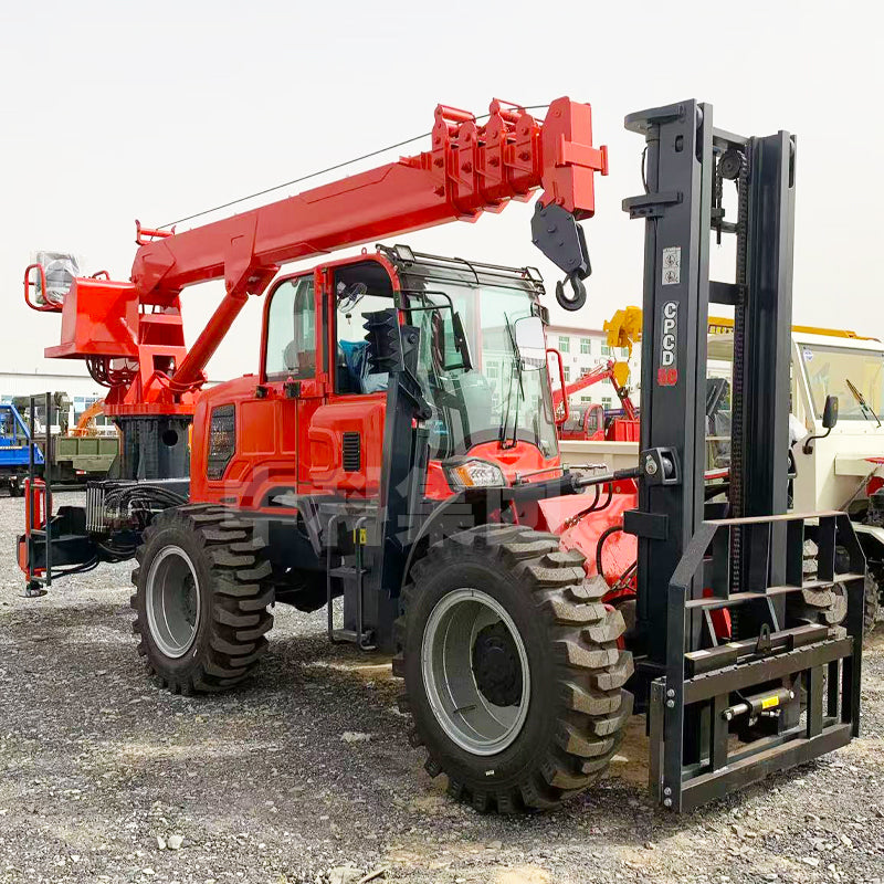 8-ton off-road forklift crane