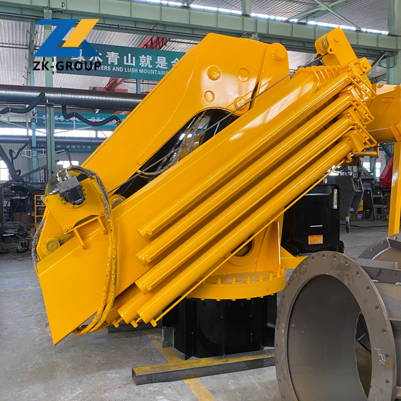 Folding boom crane