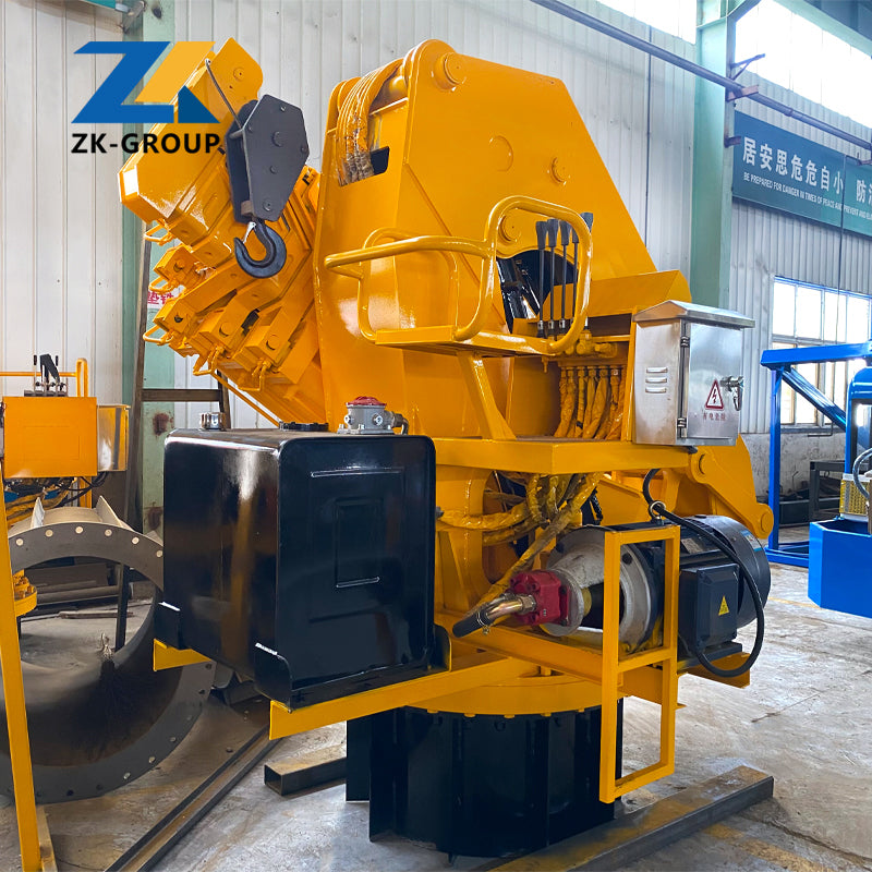 Folding boom crane