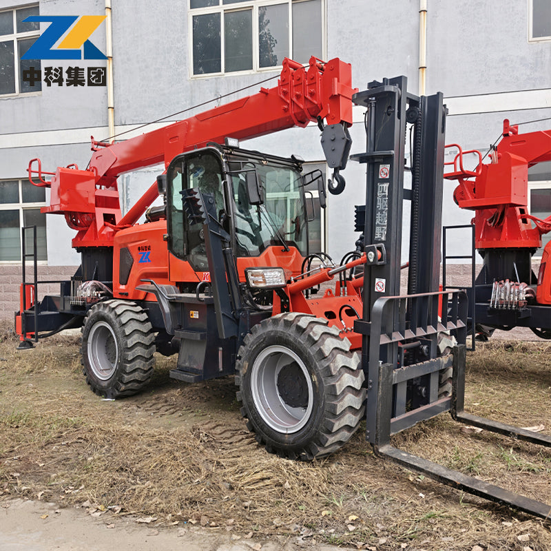 5 tons off-road forklift crane