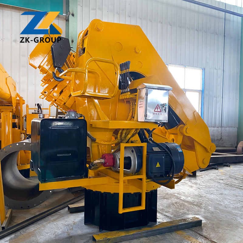 Folding boom crane