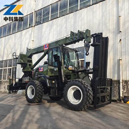10-ton off-road forklift crane