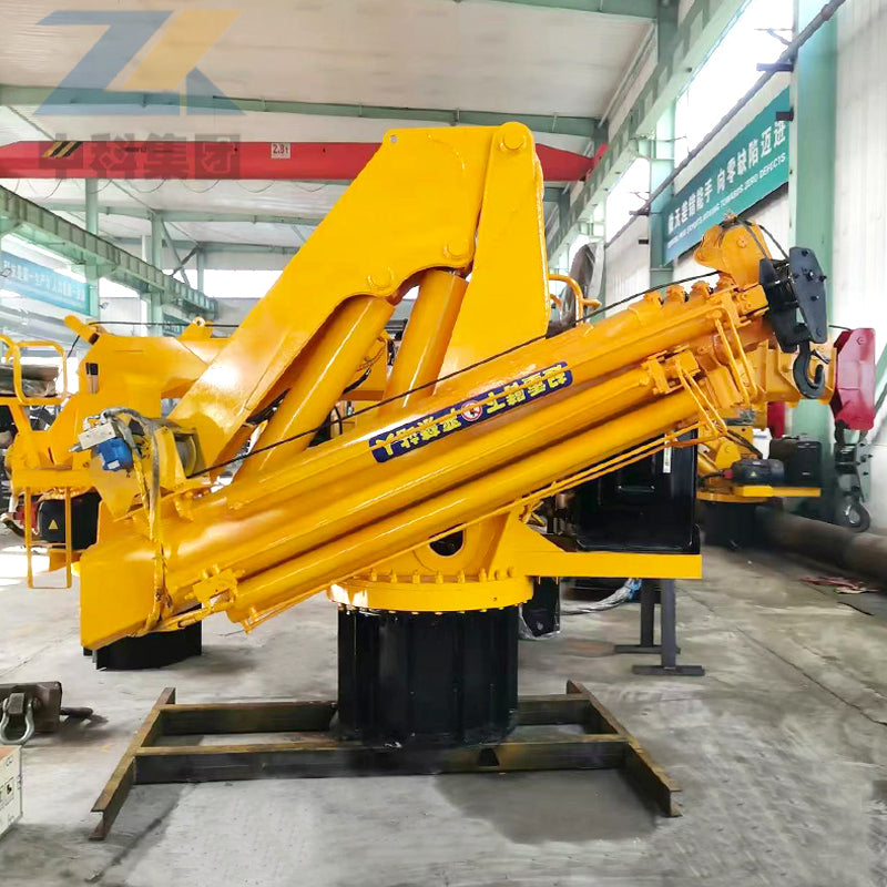6.3-ton folding boom crane