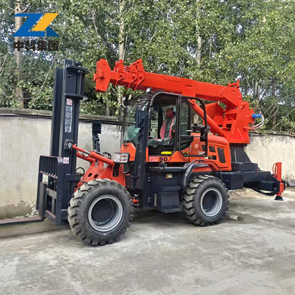 5 tons off-road forklift crane