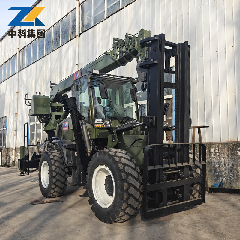 10-ton off-road forklift crane