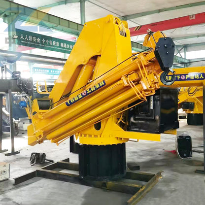 6.3-ton folding boom crane
