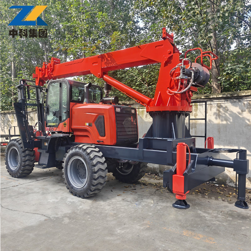 5 tons off-road forklift crane