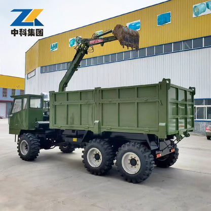 Six-Wheel Drive Excavation Transport Vehicle