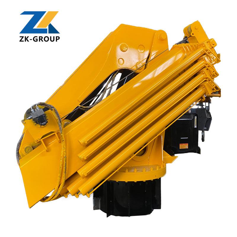 Folding boom crane