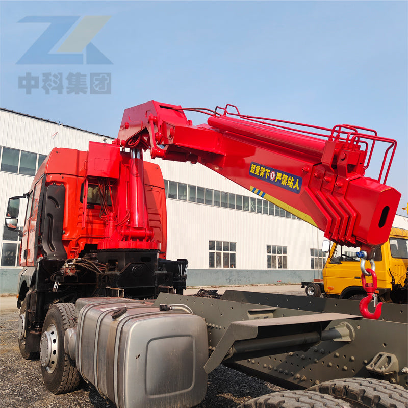 10-ton folding boom crane