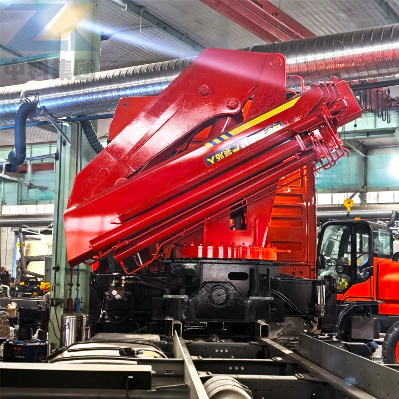 10-ton folding boom crane