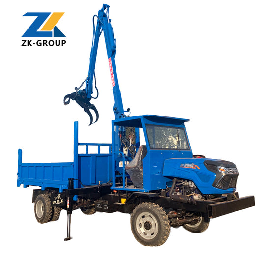 Truck-mounted log grapple