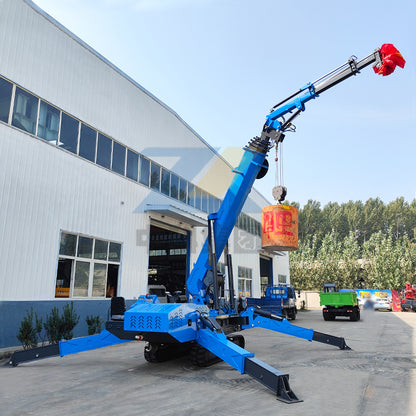 12-ton crawler spider crane