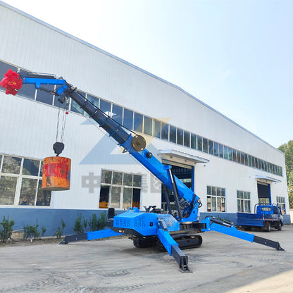 12-ton crawler spider crane