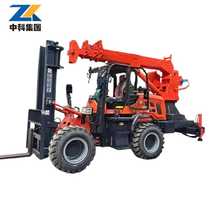 5 tons off-road forklift crane