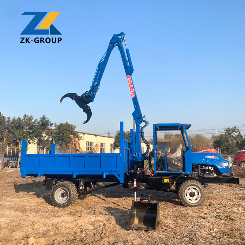 Truck-mounted log grapple