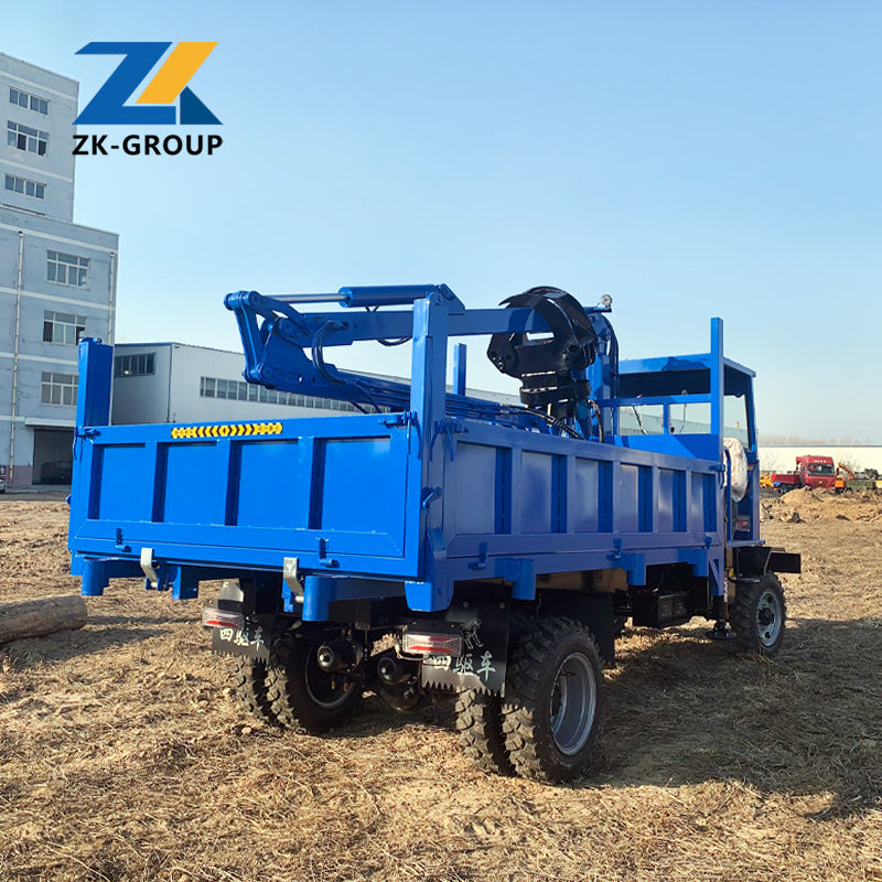 Truck-mounted log grapple