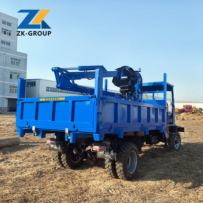 Truck-mounted log grapple