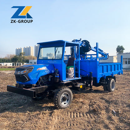 Truck-mounted log grapple