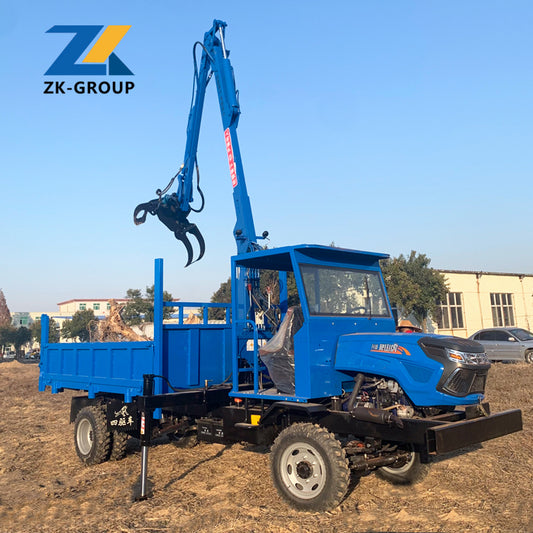 Truck-mounted log grapple